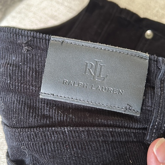 RALPH LAUREN, WOMENS BLACK, CORDUROY, WIDE LEG, PANT SIZE 8 - Picture 5 of 11